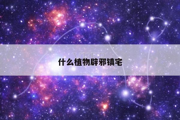 什么植物辟邪镇宅